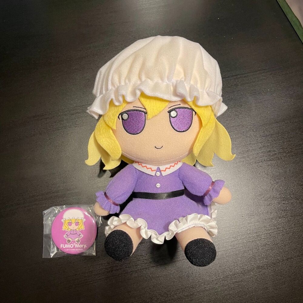 TOUHOU PROJECT Fumo Fumo Series 65 Maribel Hearn Mary Plush Doll Badge Set NEW